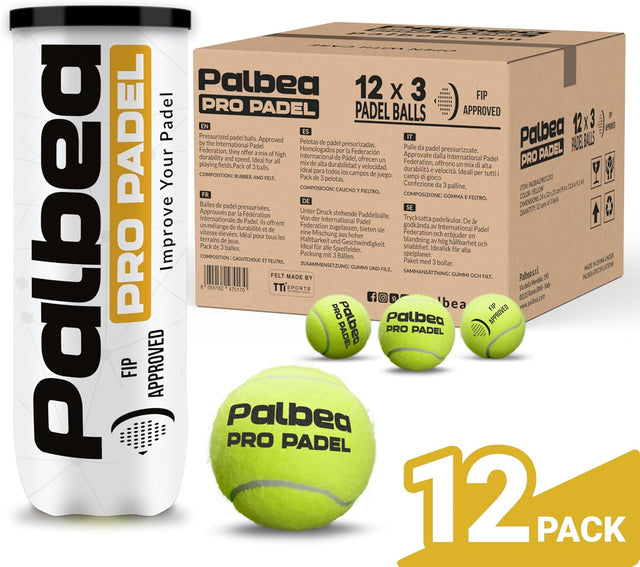 Palline Padel Approvate FIP - Palbea Pro Padel