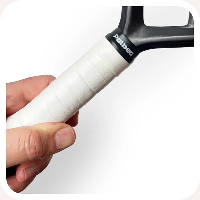 Overgrip fitted — Your overgrip is fitted and ready to play.