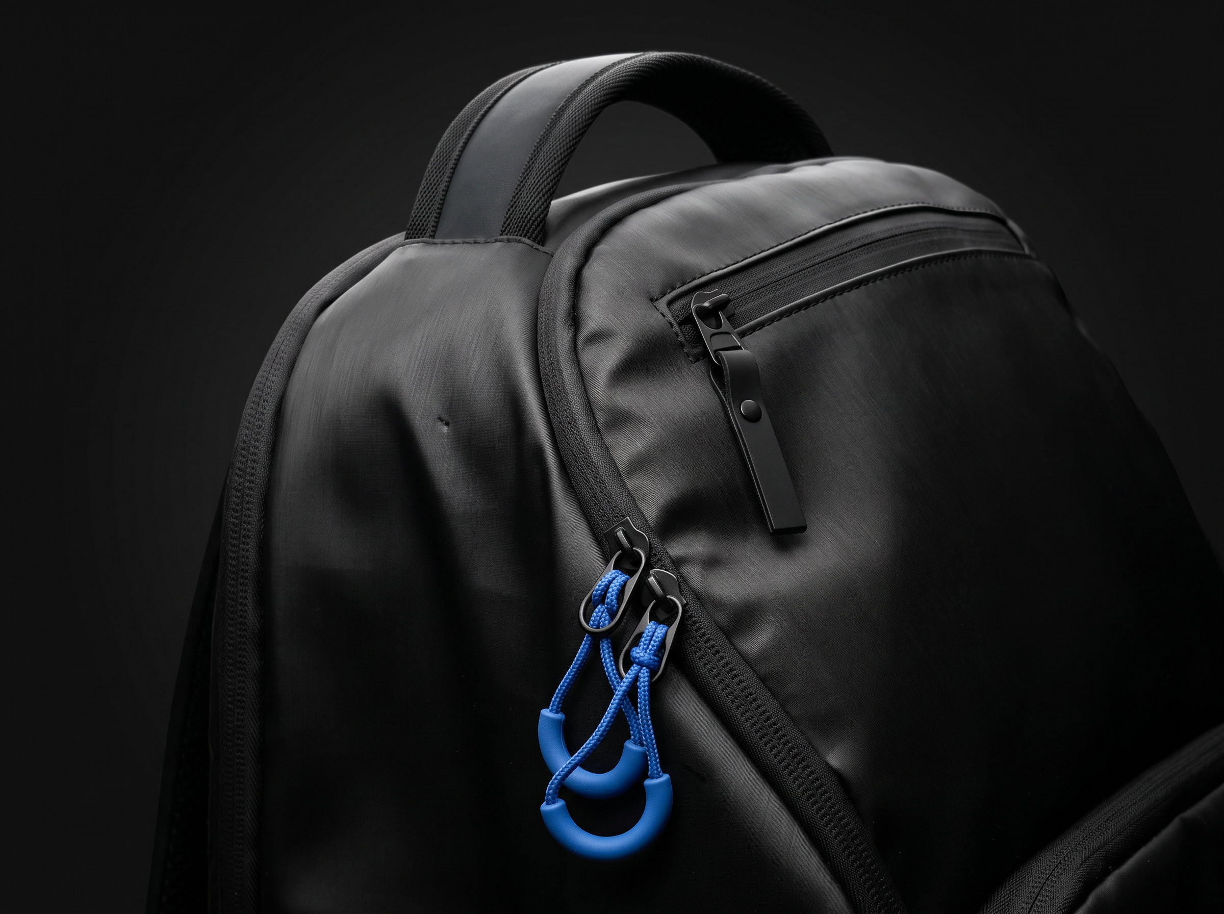 P-BAG detail with blue puller