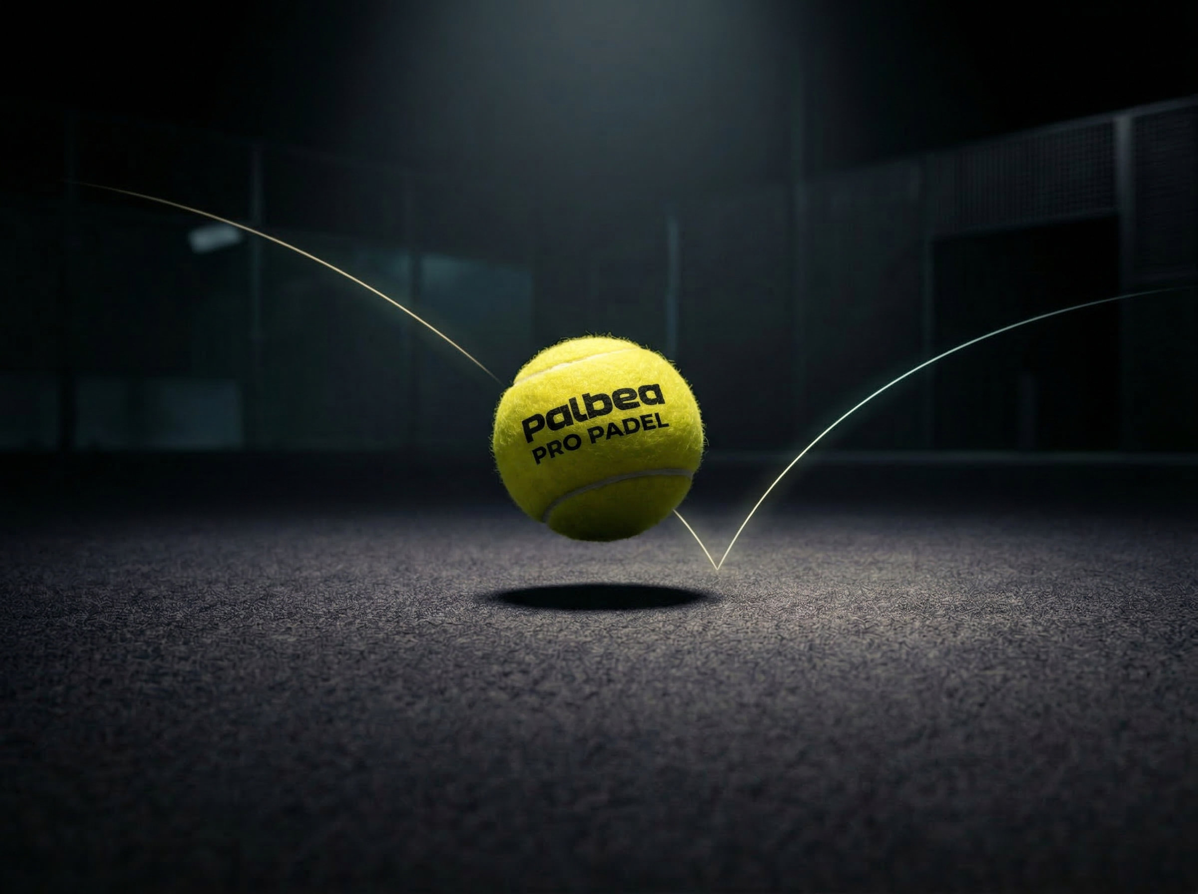 Palbea Pro Padel balls in action on court