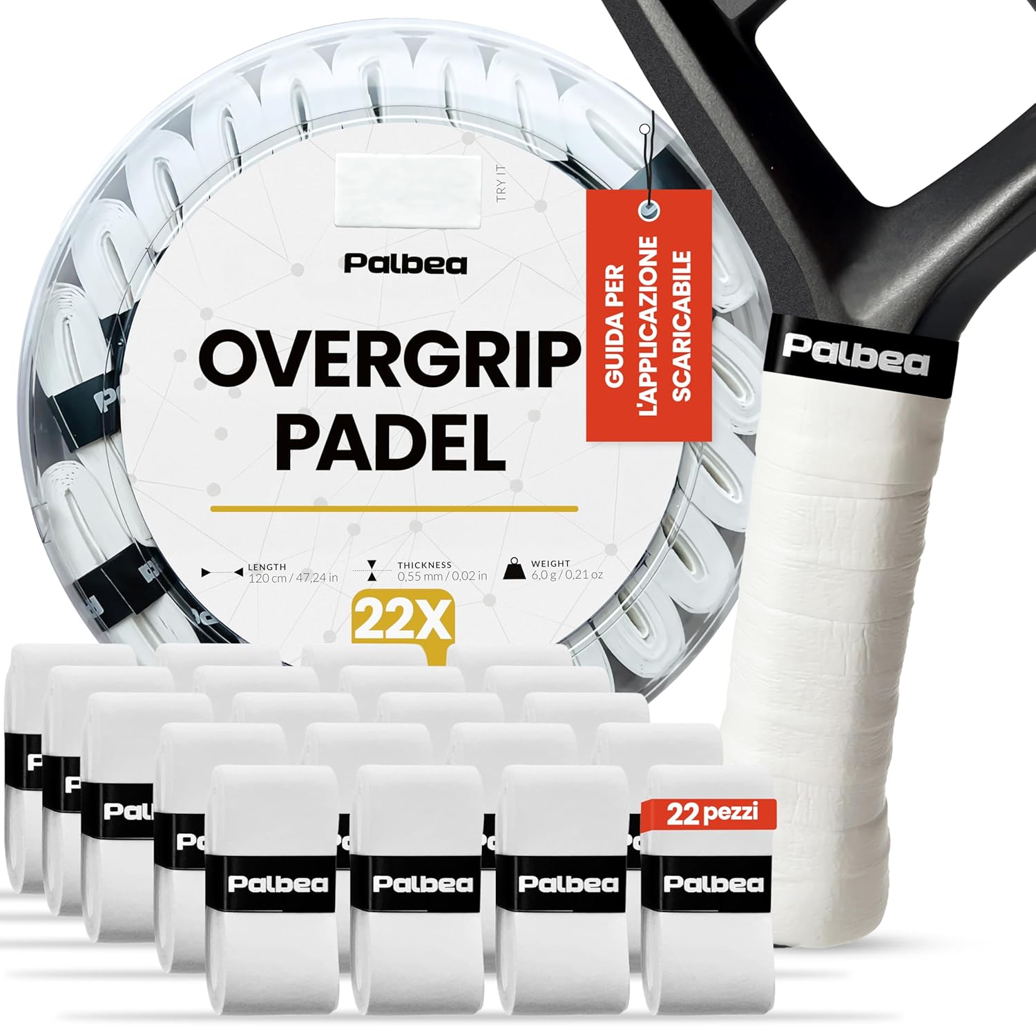 Overgrip Palbea Bucket 22 pcs