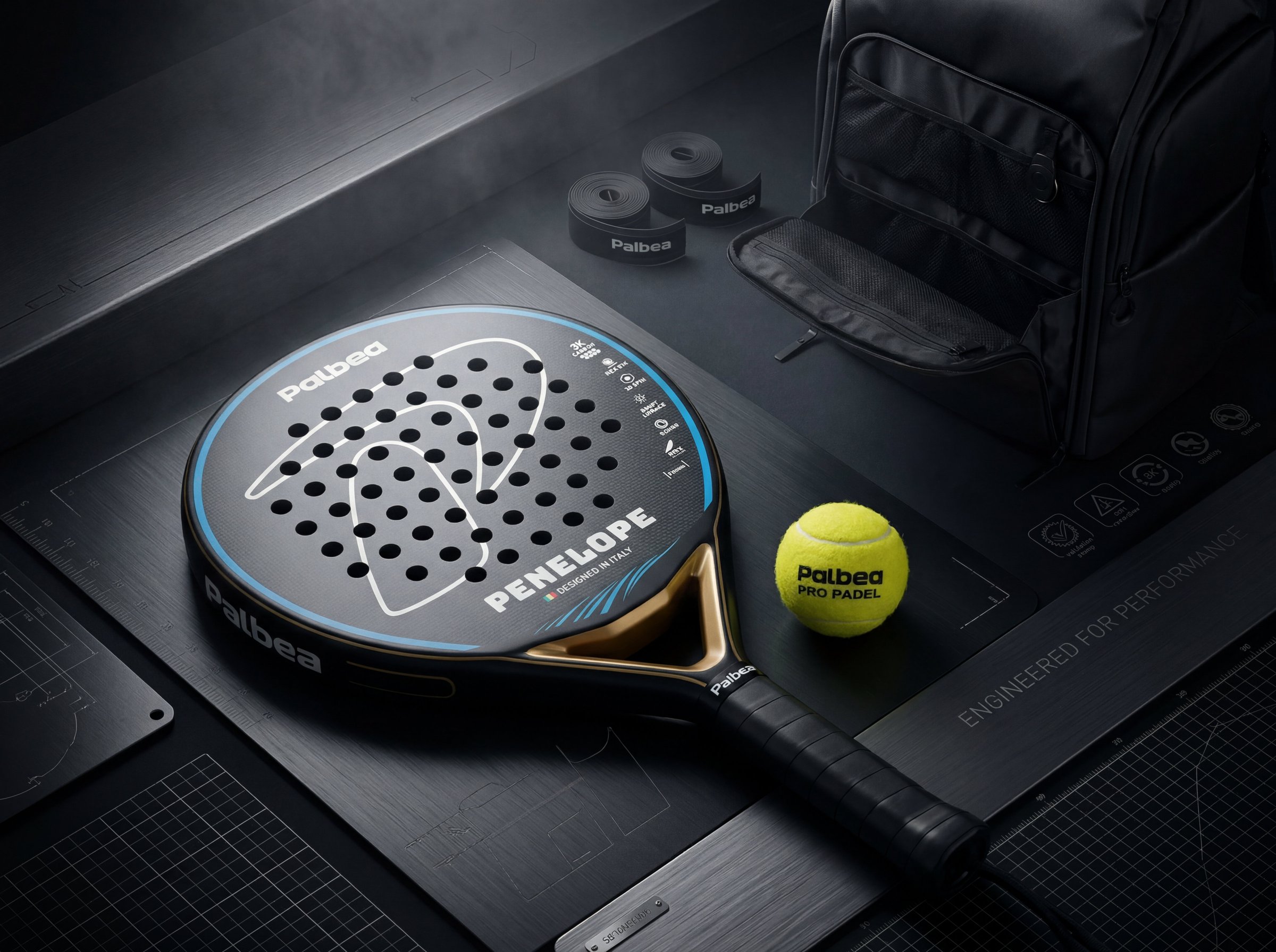 Performance engineered racquet — designed with the same obsession for detail