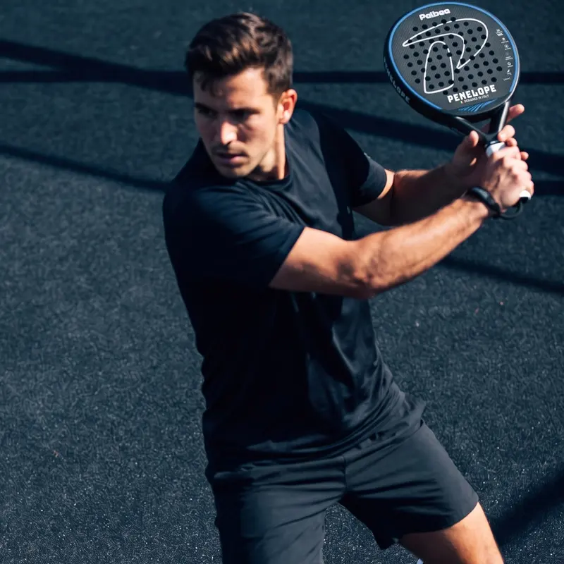 Player hitting a backhand with PENELOPE