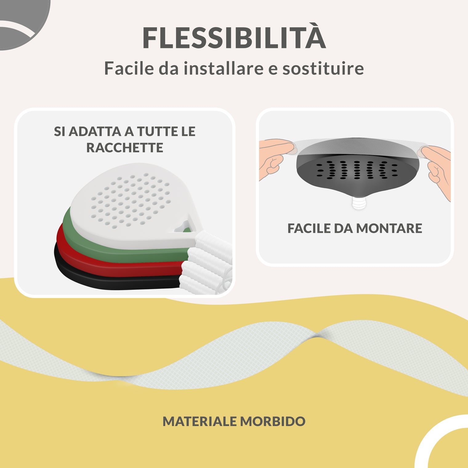 Protezione Racchetta Padel Trasparente
