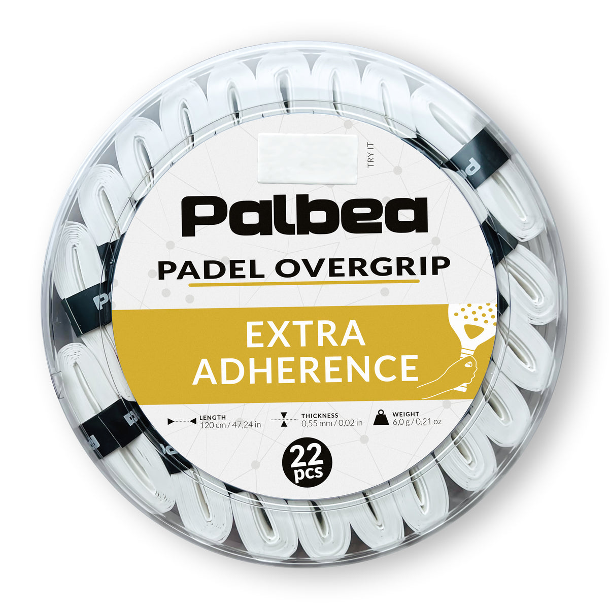Extra Tight White Padel OverGrip - Pack of 3