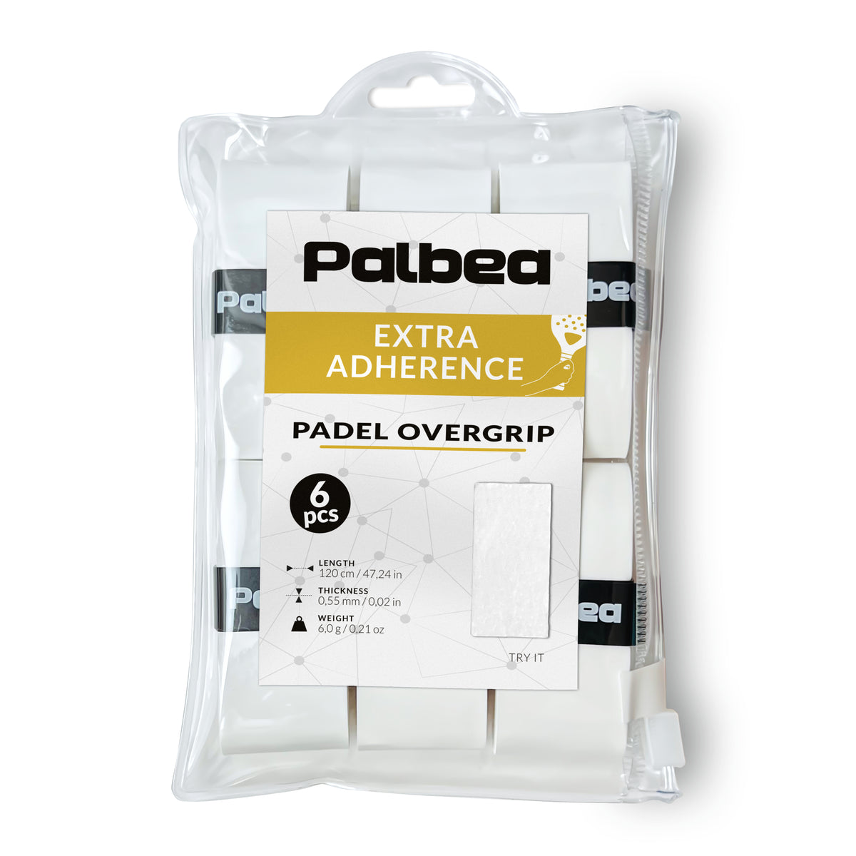 Extra Tight White Padel OverGrip - Pack of 3