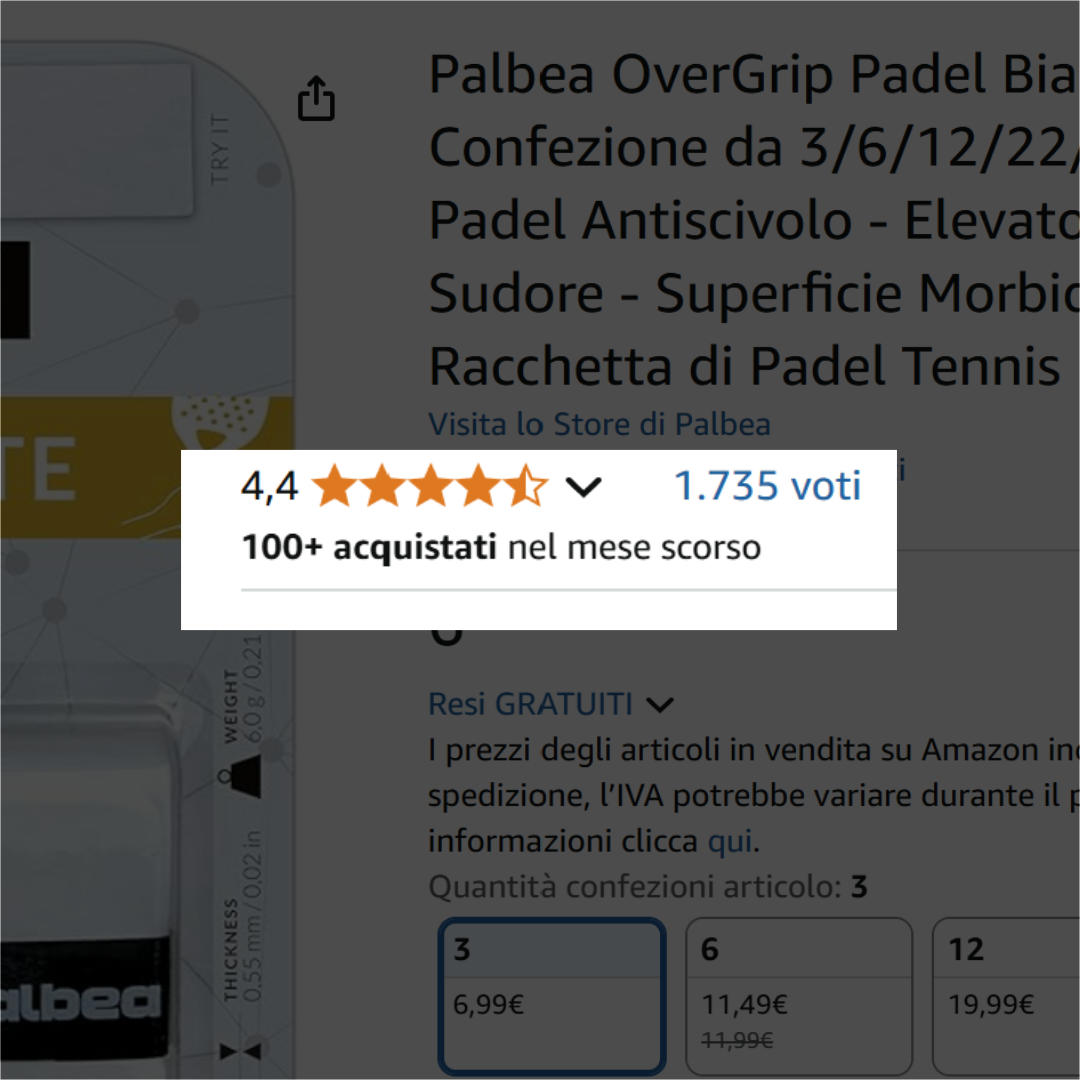 Extra Tight White Padel OverGrip - Pack of 3
