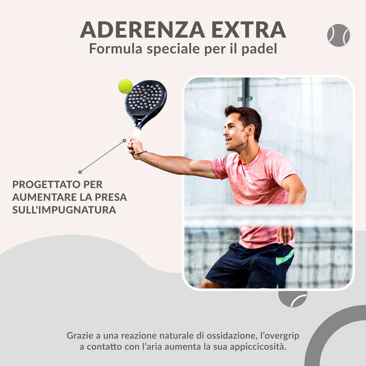 Overgrip Padel Bianco Extra Aderente