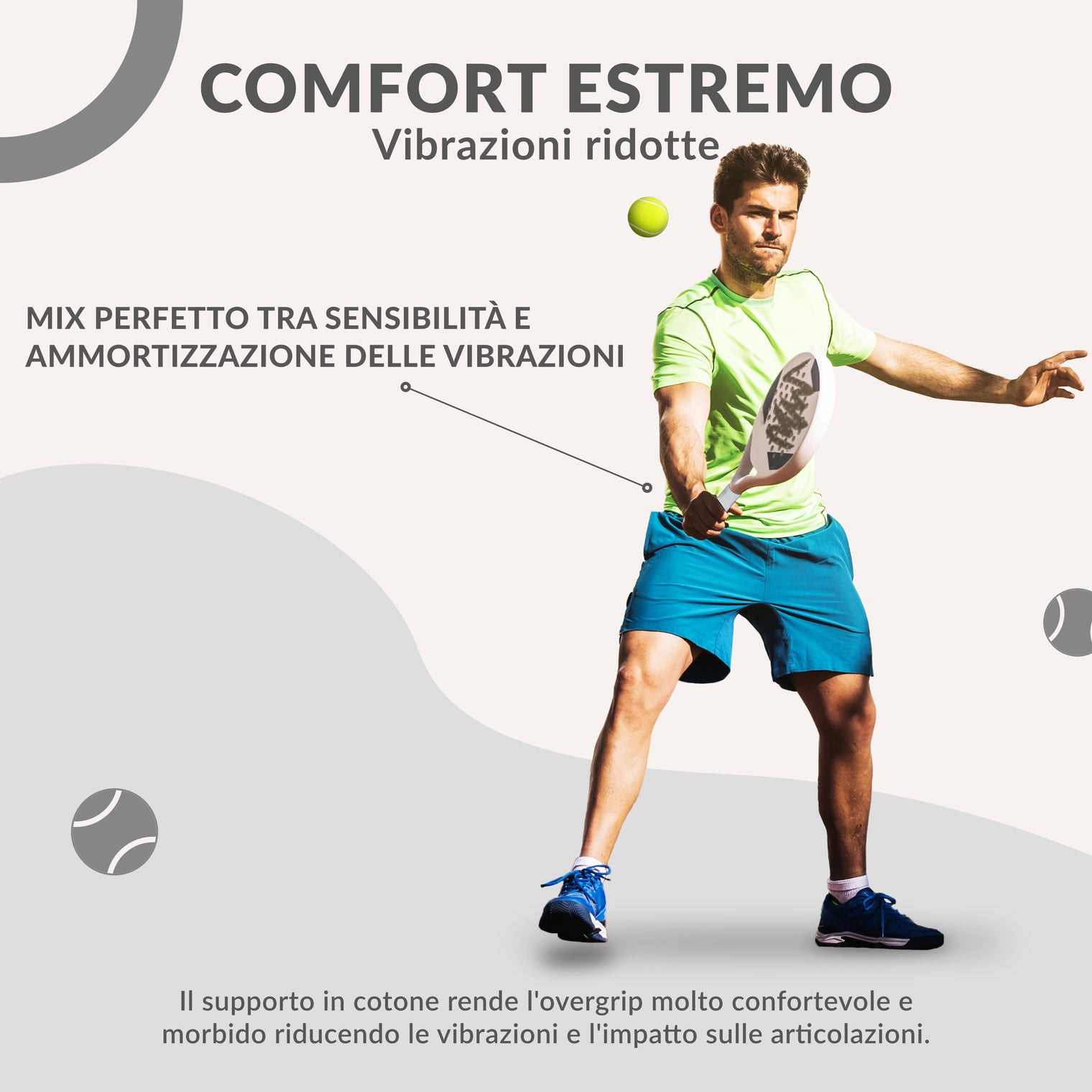 Overgrip Padel Bianco Extra Aderente