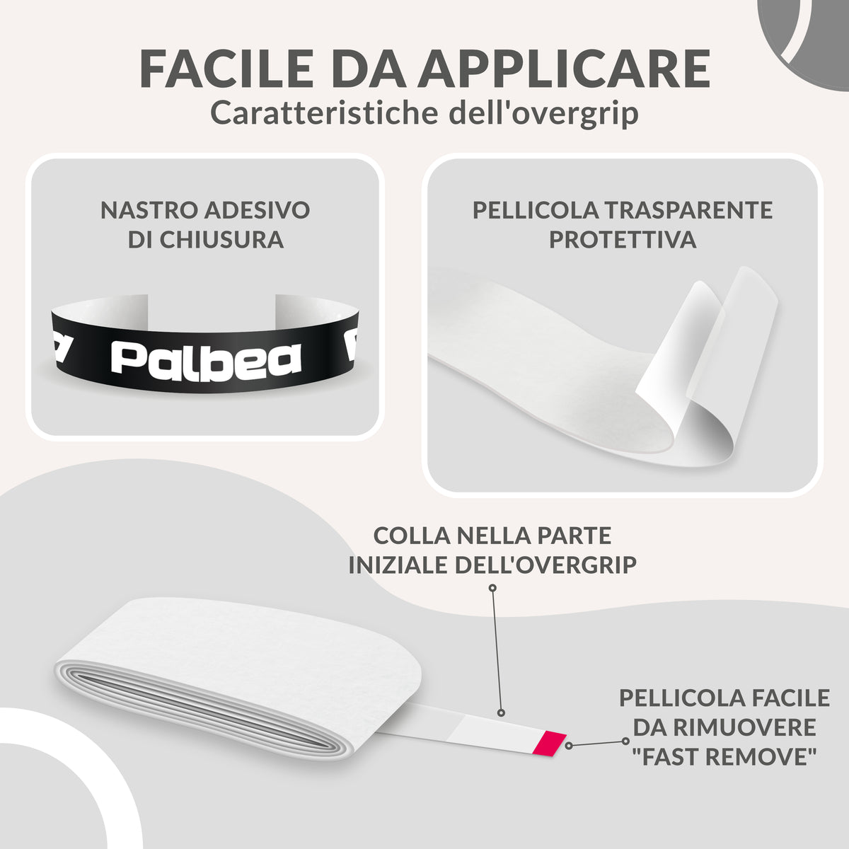 Extra Tight White Padel OverGrip - Pack of 3