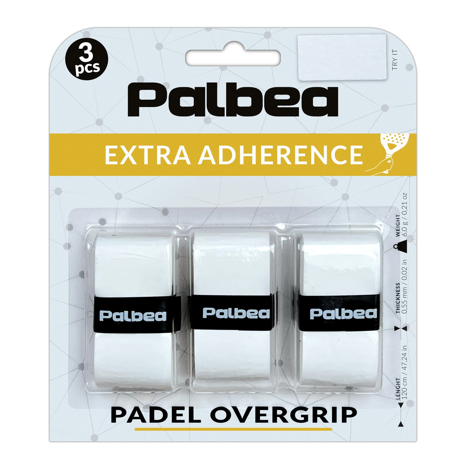 Overgrip Padel Bianco Extra Aderente