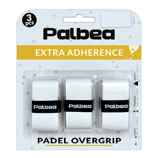 Extra Tight White Padel OverGrip - Pack of 3